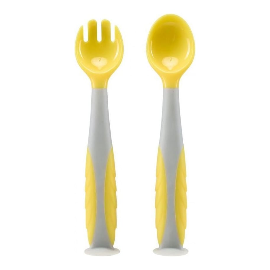 Set lingurita si furculita,galben,U-Grow