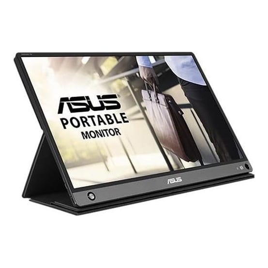 Monitor 15.6" ASUS MB16AHP, ZenScreen GO, Portable Monitor, IPS, 16:9 ,FHD 1920*1080, non-glare, 5 ms, 178/178, 250 cd/m2, 700:1, Flicker free,Low BlueLight, boxe 2*1W, USB Type-C, micro HDMI, cabluri USB/ HDMIincluse, ZenScreen pen, culoare argintiu+ negru