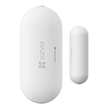 CONTACT MAGNETIC WIRELESS EZVIZ T2C, Temp de functionare: -10 °C to 55 °C (14 °F to 131 °F), Dimensiuni: Corp: 53.5 × 22.5 × 13.5 mm, Magnet 32.0 × 10.5 × 13.5 mm, greutate: 80g.