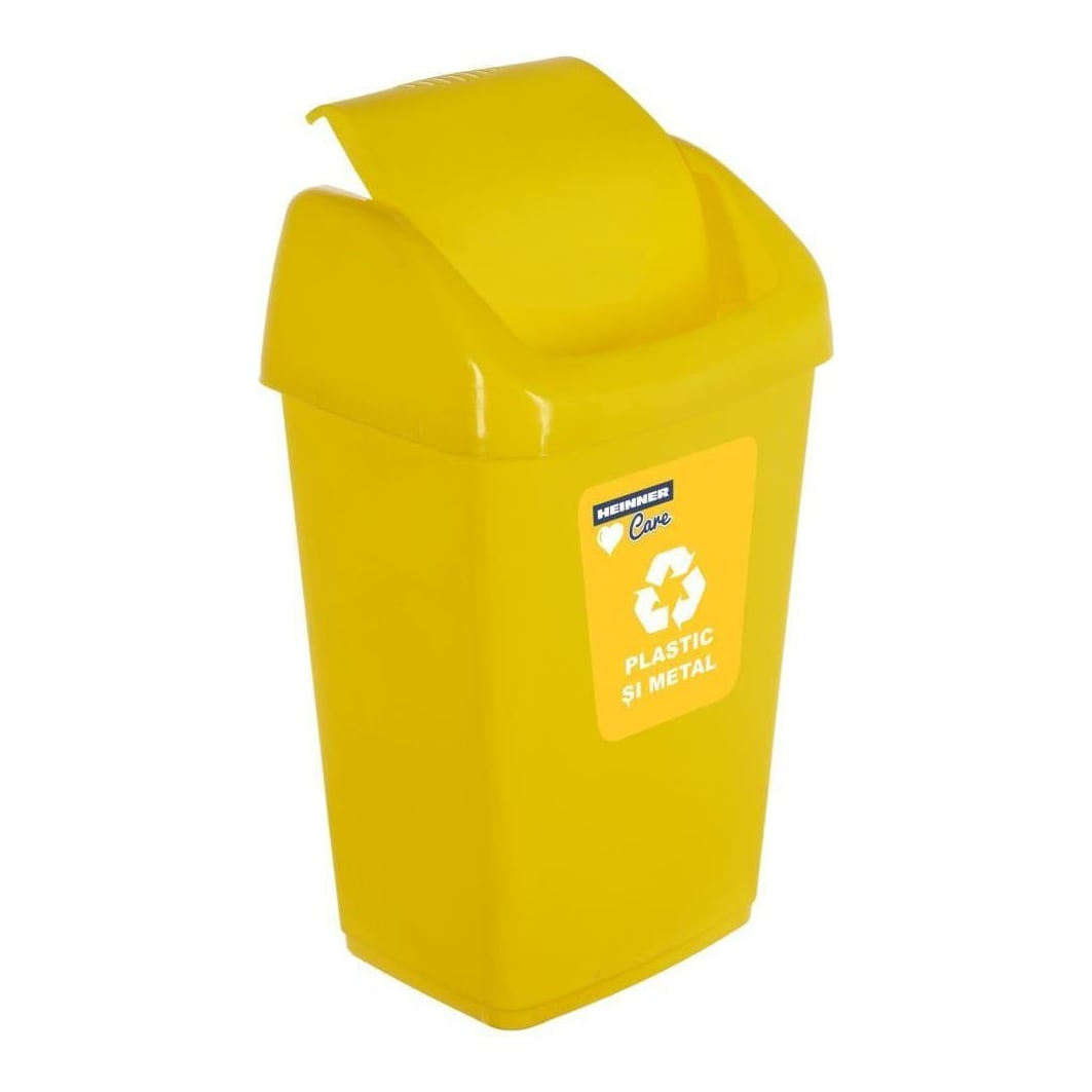 HEINNER Cos Gunoi Pt Reciclare Eco 35 L, Galben
