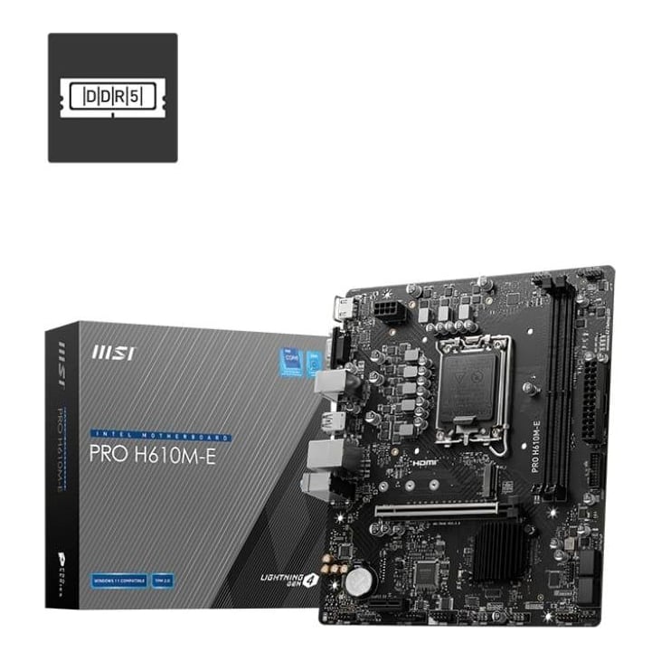 Motherboard MSI Pro H610M-E DDR5 Lga 1700