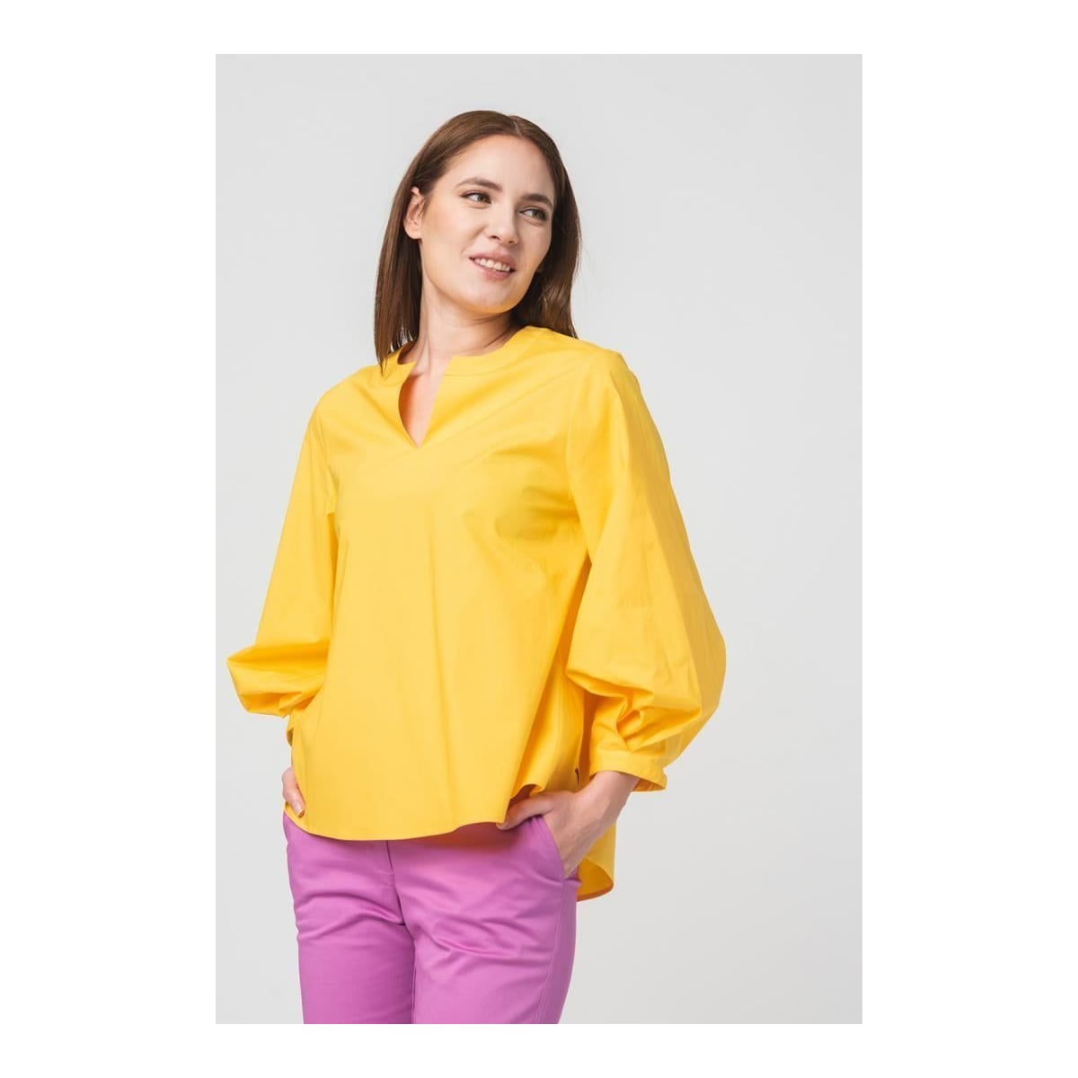 PEGAS Camasa Casual Femei Yellow S