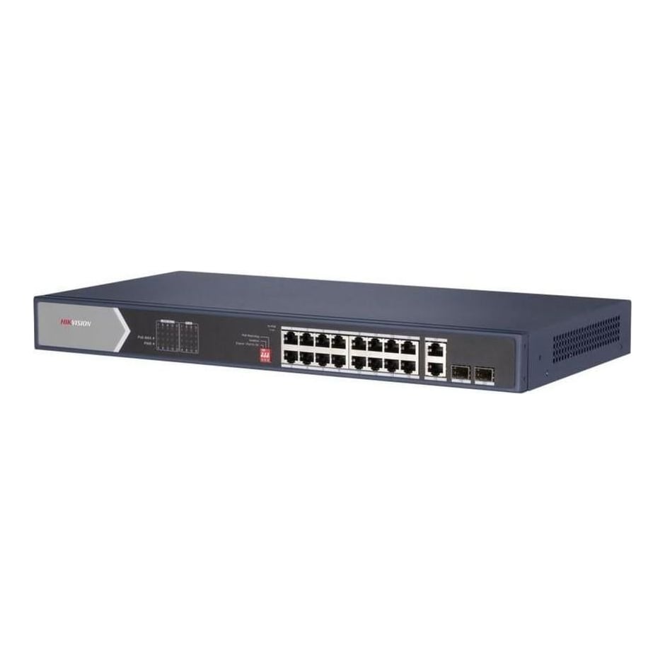 HIKVISION Switch Gigabit 16PORTURI 4XHIPOE 12XPOE