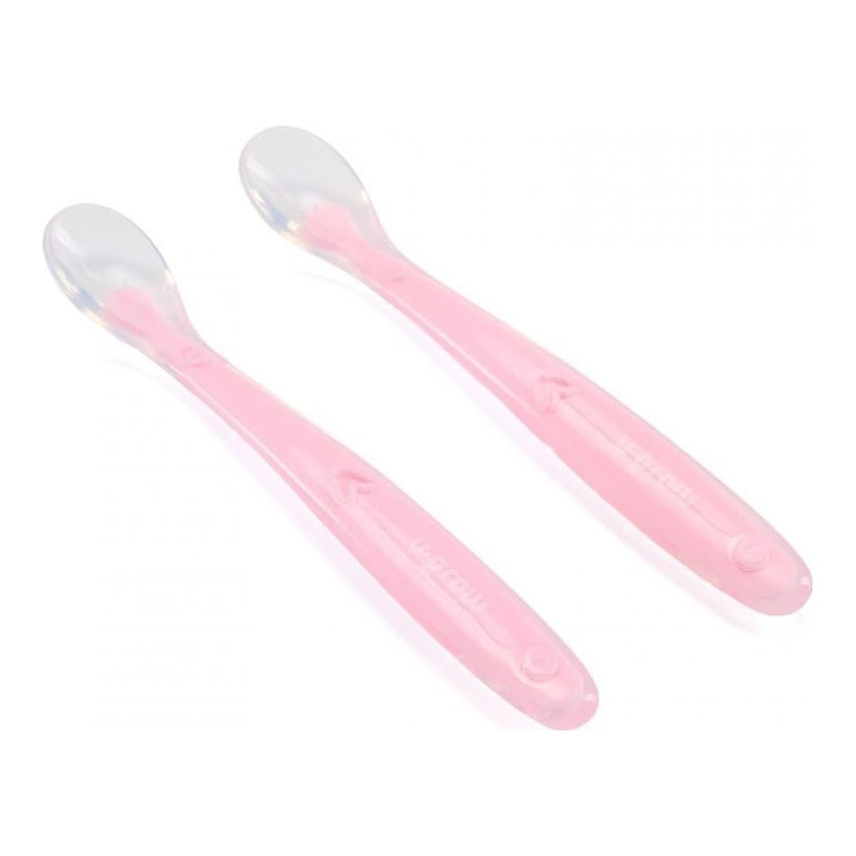 Set 2 lingurite silicon , roz, U-Grow
