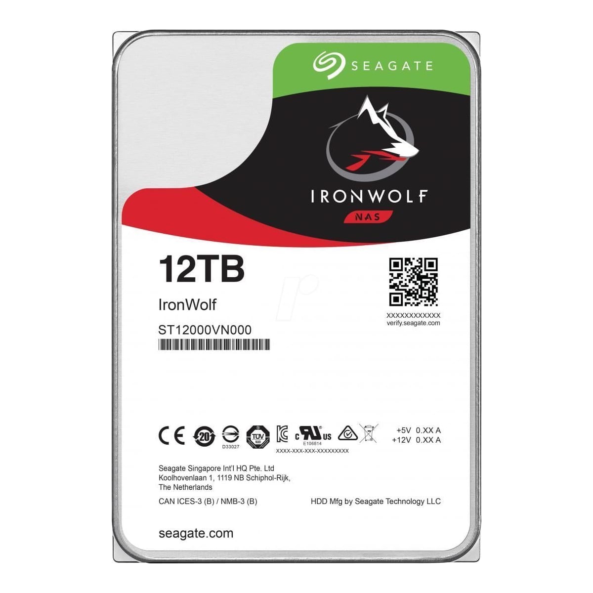 HDD Seagate IronWolf 12TB SATA-III 7200R