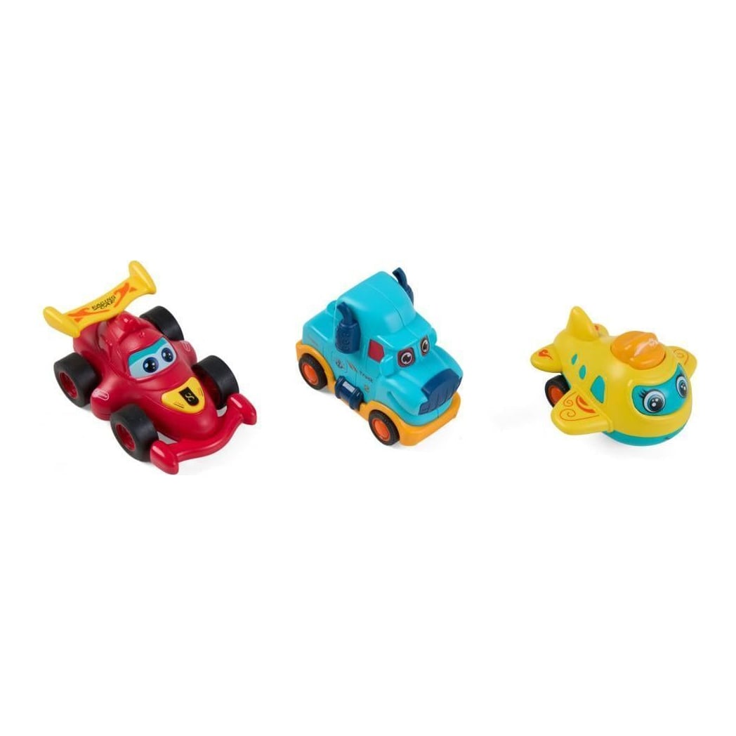 MomKi Set 3 Vehicule, Camion Albastru