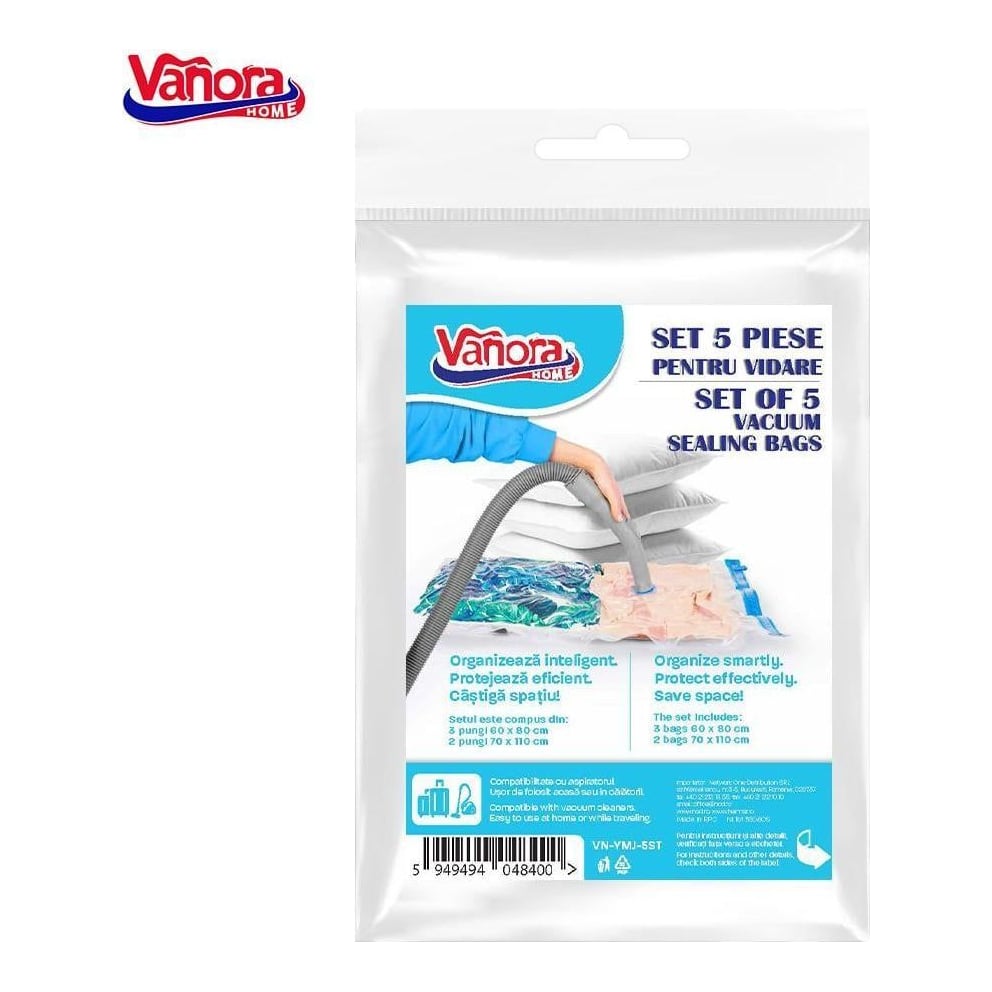 VANORA Set 5 Saci Pentru Vidare