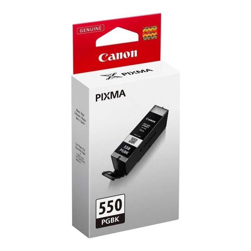 Cartus cerneala Canon PGI-550 PGBK, pigment black, capacitate 15ml, pentru Canon Pixma IP7250, Pixma IP8750, Pixma IX6850, Pixma MG5450, Pixma MG5550, Pixma MG6350, Pixma MG6450, Pixma MG7150, Pixma MX925.