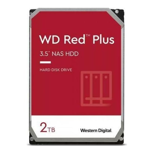 HDD WD Red Plus 2 TB Sata-iii 5400 RPM 128 MB