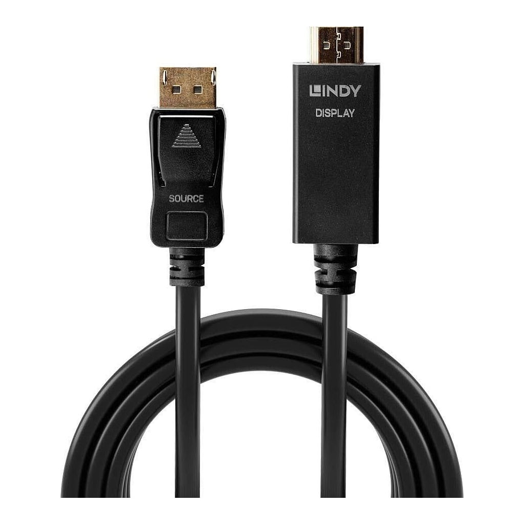 Cablu Lindy DisplayPort la HDMI 10.2G 2m