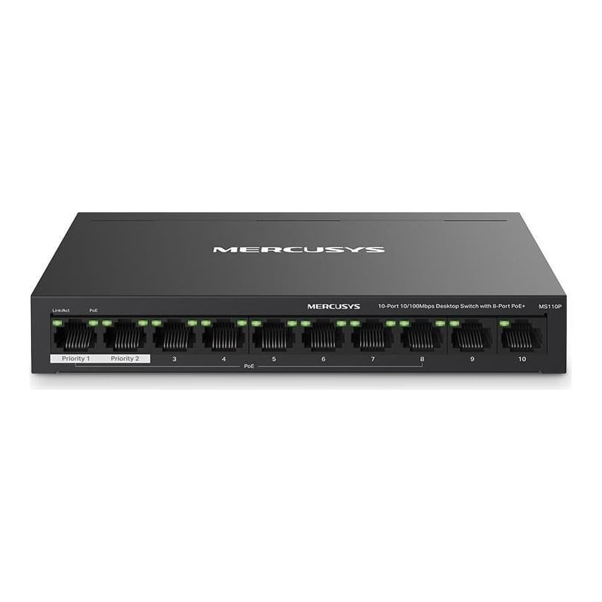 Mercusys Desk Switch 10PORT MS110P PoE