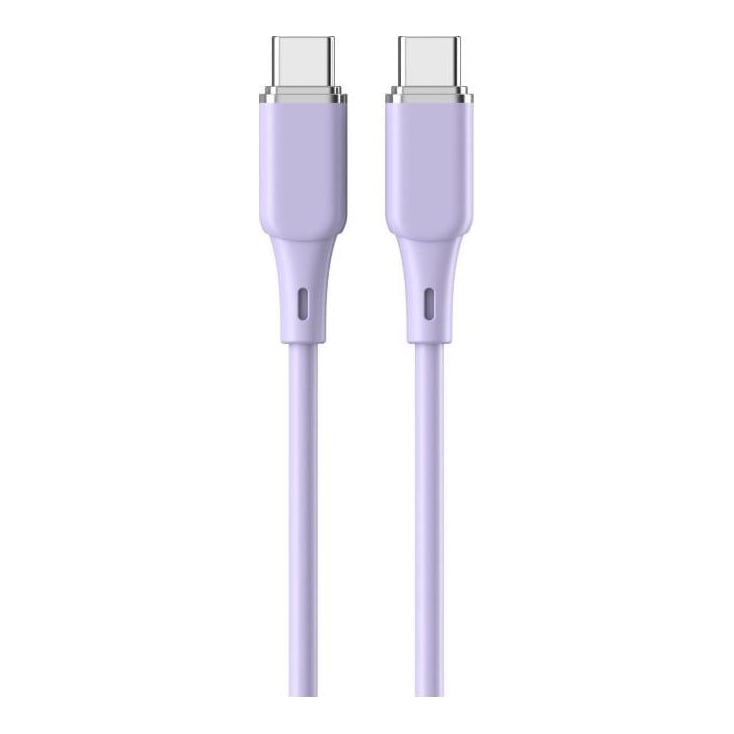 LEMONTTI Cablu Lemontti Liquid Silicon Type-C la Type-C, Fast Charge, PD 60W, lungime 1.2m, Mov