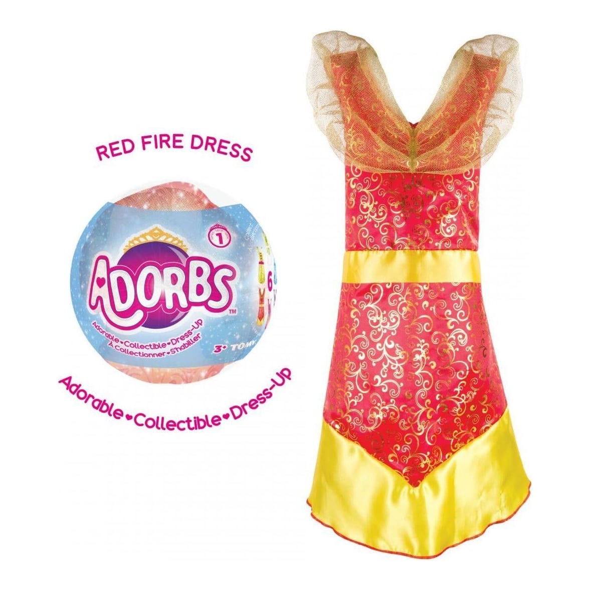 TOMY Adorbs- Costum tip rochie, roșu