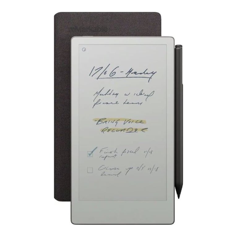 reMarkable Paper Pro Move with MarkerPlus + BookFolio Premium Leather (Black)