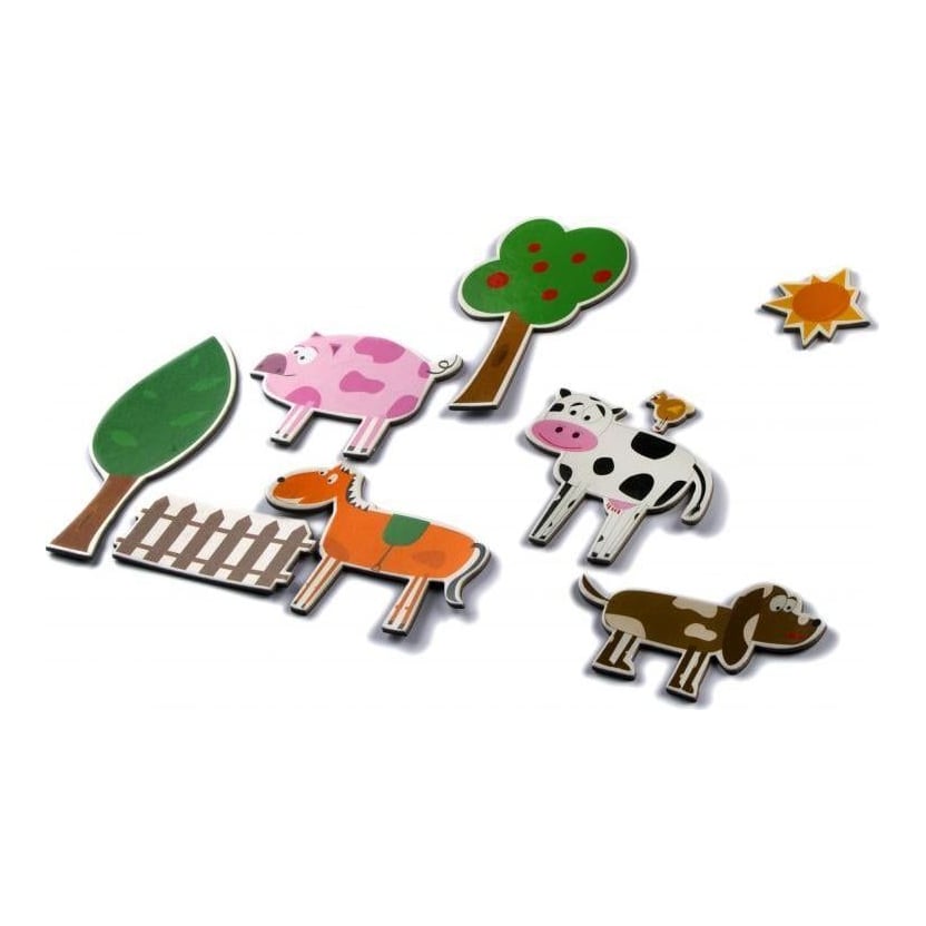 MomKi "Ferma AnimalelorO experiență magnetică distractivăCompleteazăcunoștințele de zoologie ale copilului tău într-un moddistractiv. Idealipentru preșcolari, cei 24 de magneți ce ilustreazăanimale domestice vorstârni nevoia de cunoaștere a celor mici și îivor ajuta să recunoascăușor animalele pe care le