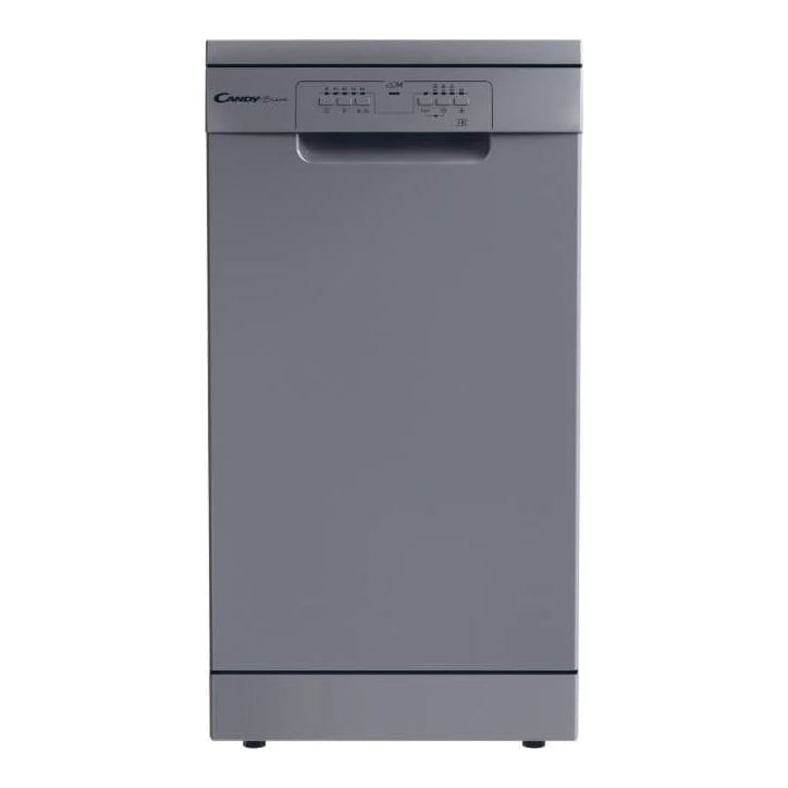 Masina de spalat vase independenta CANDY CDPH 2L1049S, 10 seturi, 5 programe, 45 cm, Clasa E, Argintiu