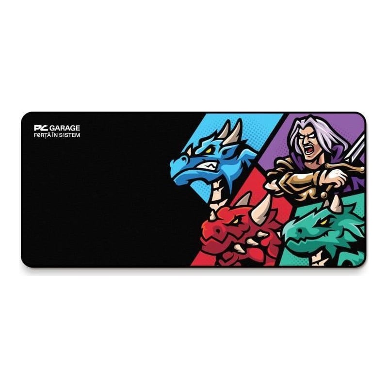 Mousepad Gaming ALPHAGEAR FLOW XL, 1200 x 600 mm, Negru