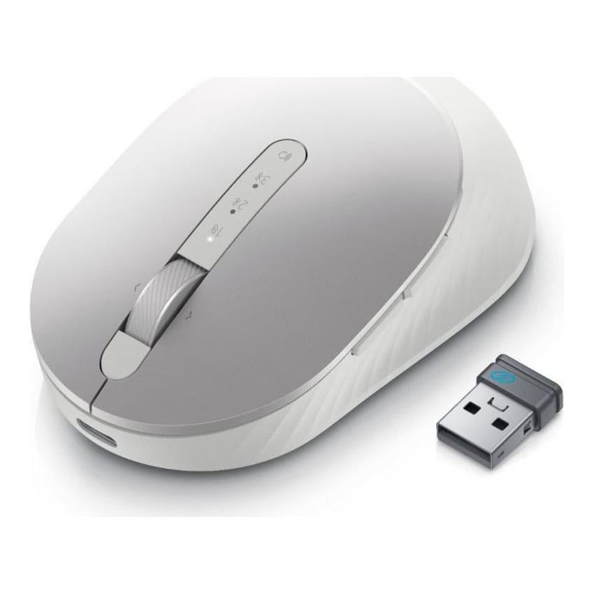 Mouse Dell Premier, Rechargeable Wireless, argintiu