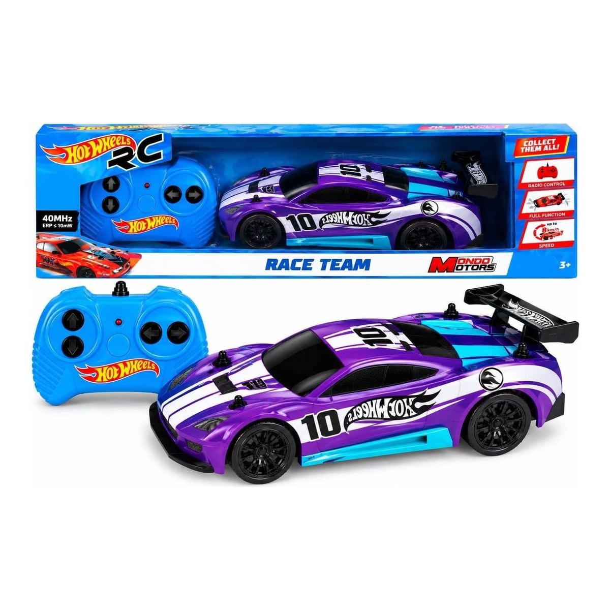 MONDO Masinuta Cu Telecoamnda HOTWHEELS,1:28,RACE Team, Mov