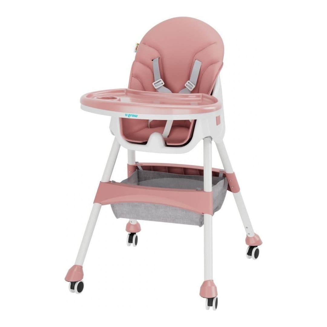 Scaun de masa2 in 1,pliabil, roz,U-Grow