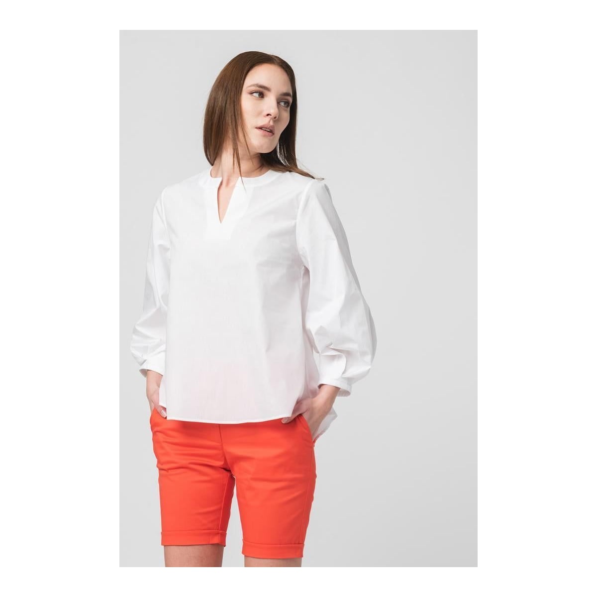 PEGAS Camasa Casual Femei White S