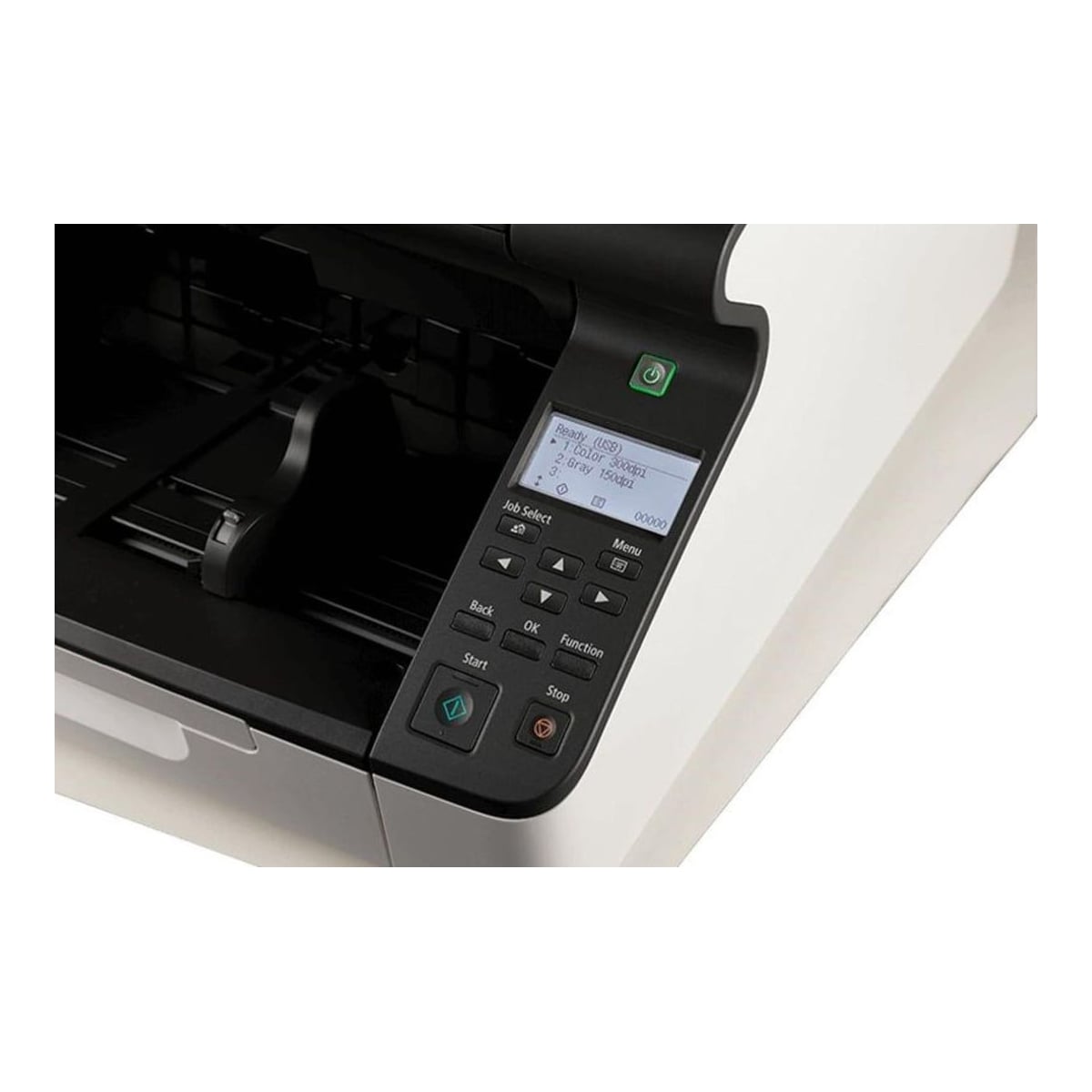Scanner Canon DR-G2110, dimensiune A3, tip sheetfed, viteza scanare: 110ppm alb-negru si color, duplex, omitere pagini goale, rezolutie optica 600dpi, rezolutie hardware 600x600dpi, ADF 500 coli, senzor CIS, software: Driver ISIS, driver TWAIN (32/64 de biţi), driver WIA, driver Kofax VRS