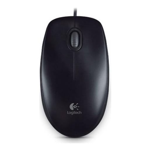 Mouse Logitech B100, optic, interfata USB, rezolutie 800 DPI, 4 butoane, negru