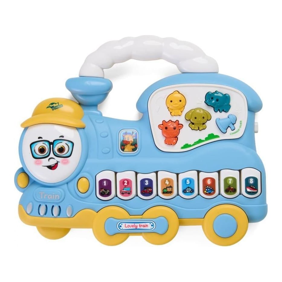 MomKi Jucarie Trenulet,lumini Si Sunete,albas.