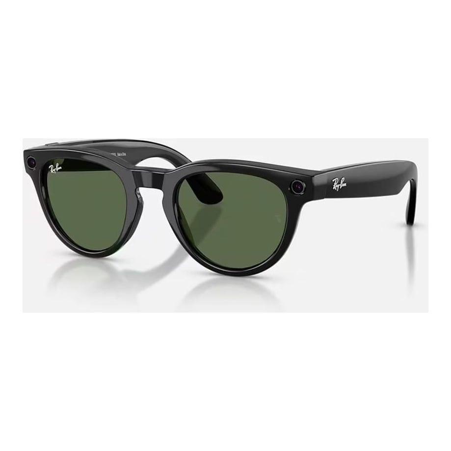 RAYBAN Ray-Ban Meta Headliner Gen 2 High Bridge Fit Shiny Black G-15 Green 50-23