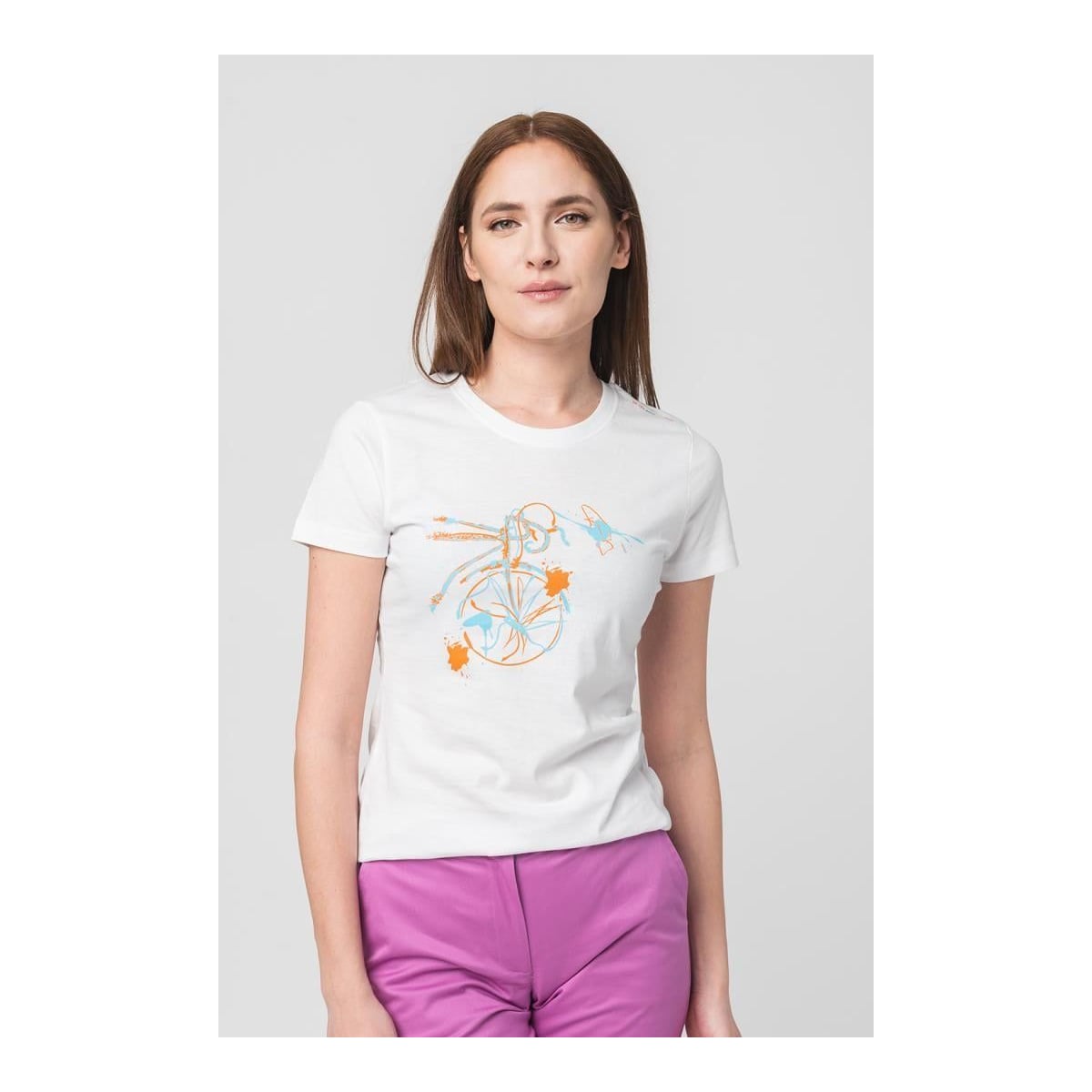PEGAS Tshirt Casual F Bicicleta Color White-m