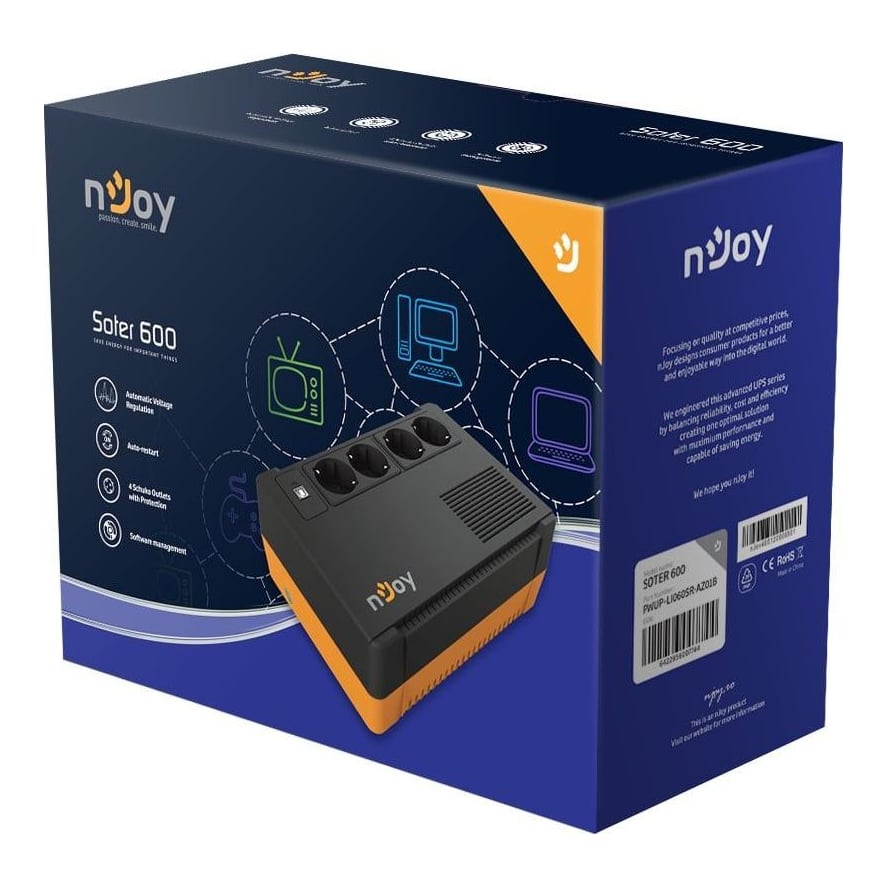 UPS Njoy Soter 600 4 Prize Schuko