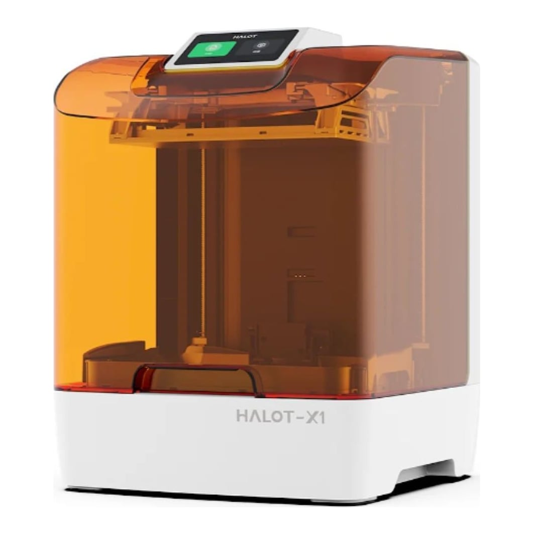 CREALITY HALOT-X1 RESIN 3D PRINTER, Tehnologie LCD, Volum printare: 211.68mm*118.37mm*200mm, Dimensiuni imprimanta: 344mm*331mm*434mm, Sursa lumina: Honeycomb Matrix, Expunere: 6500+10% μW/cm2, Rezolutie: 16K(15120*6230PX), Dimensiune pixel: 14*19μm, Acuratete axa Z: 0.01mm, Grosime strat