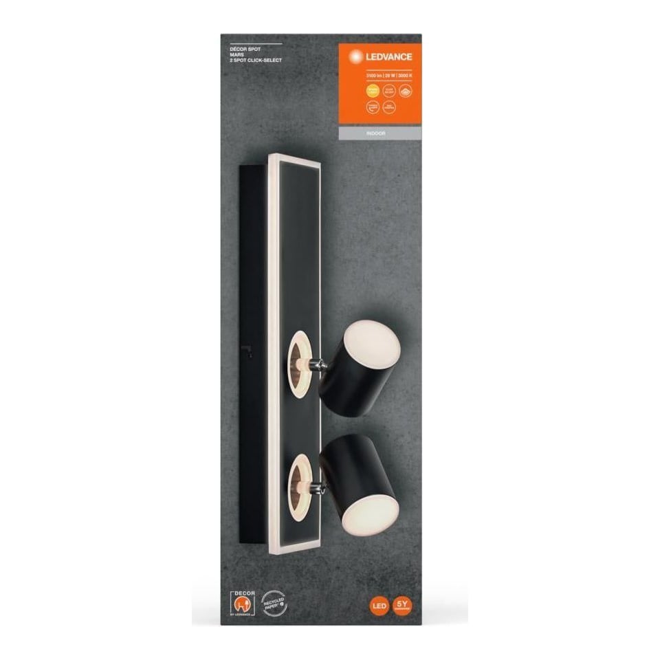 LEDVANCE Decor Spot Mars 408MM 29W Sel Bk Ledv