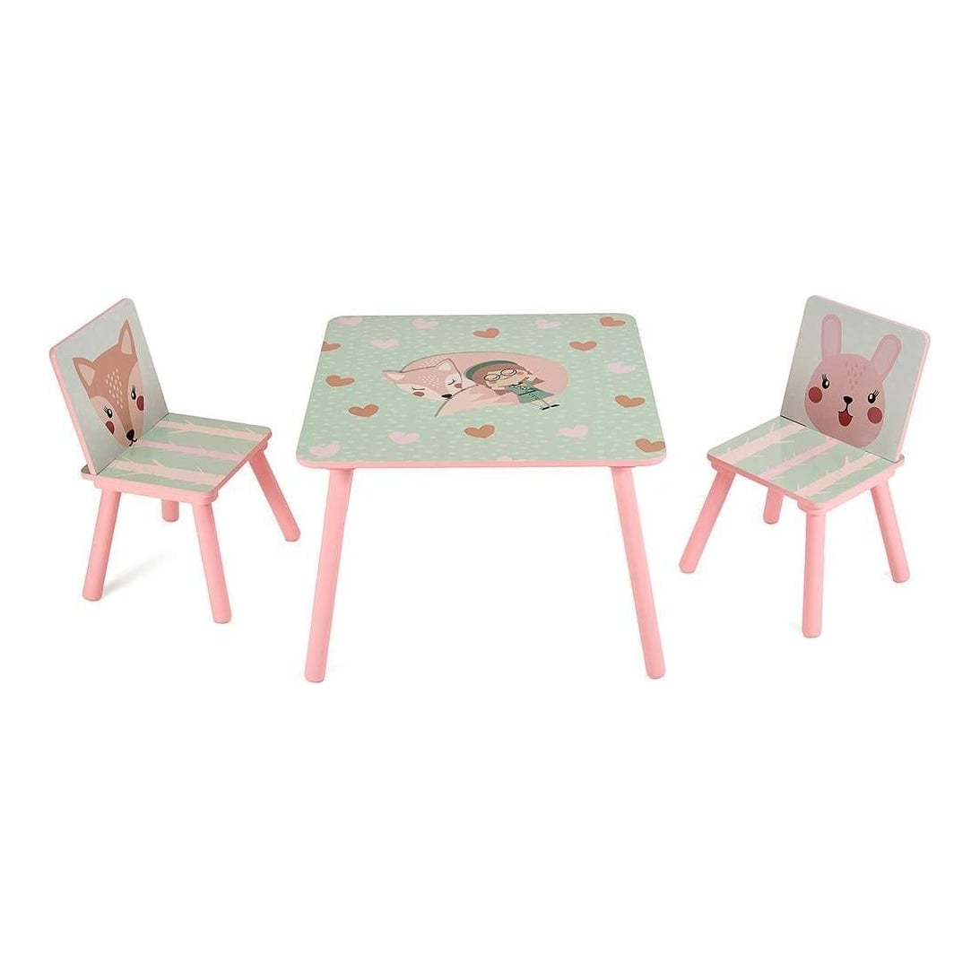 Set 2 scaune +birou Pink Forest, U-Grow