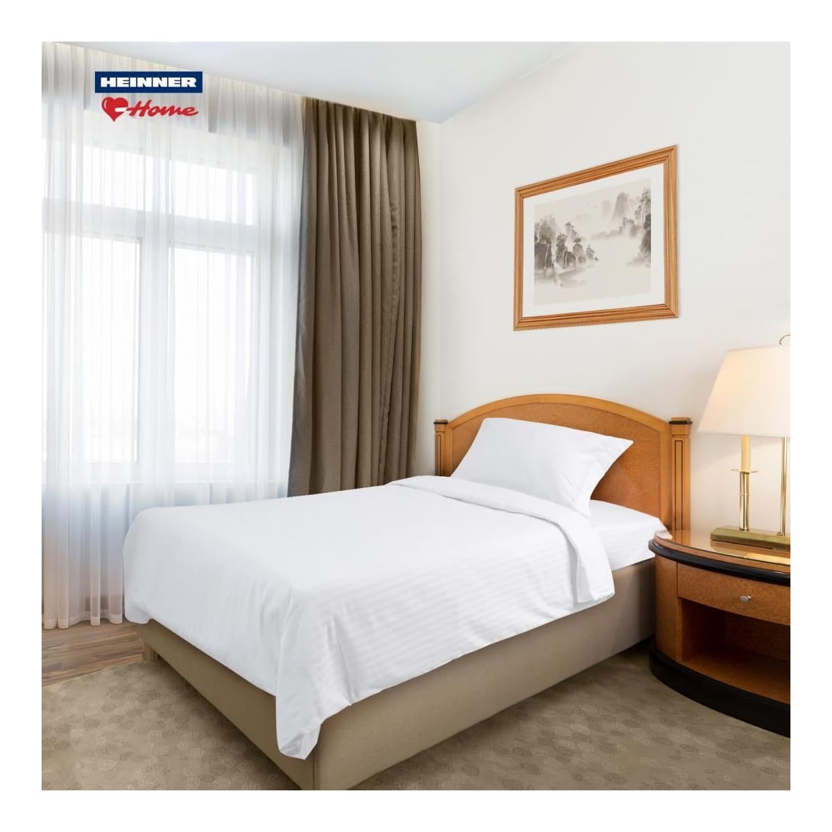 HEINNER Lenjerie De Pat Hotel, Single,damasc
