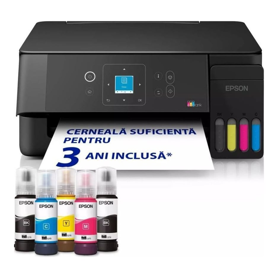 Multifunctional inkjet Epson EcoTank L3360, CISS, format A4, Color, USB + WIFI