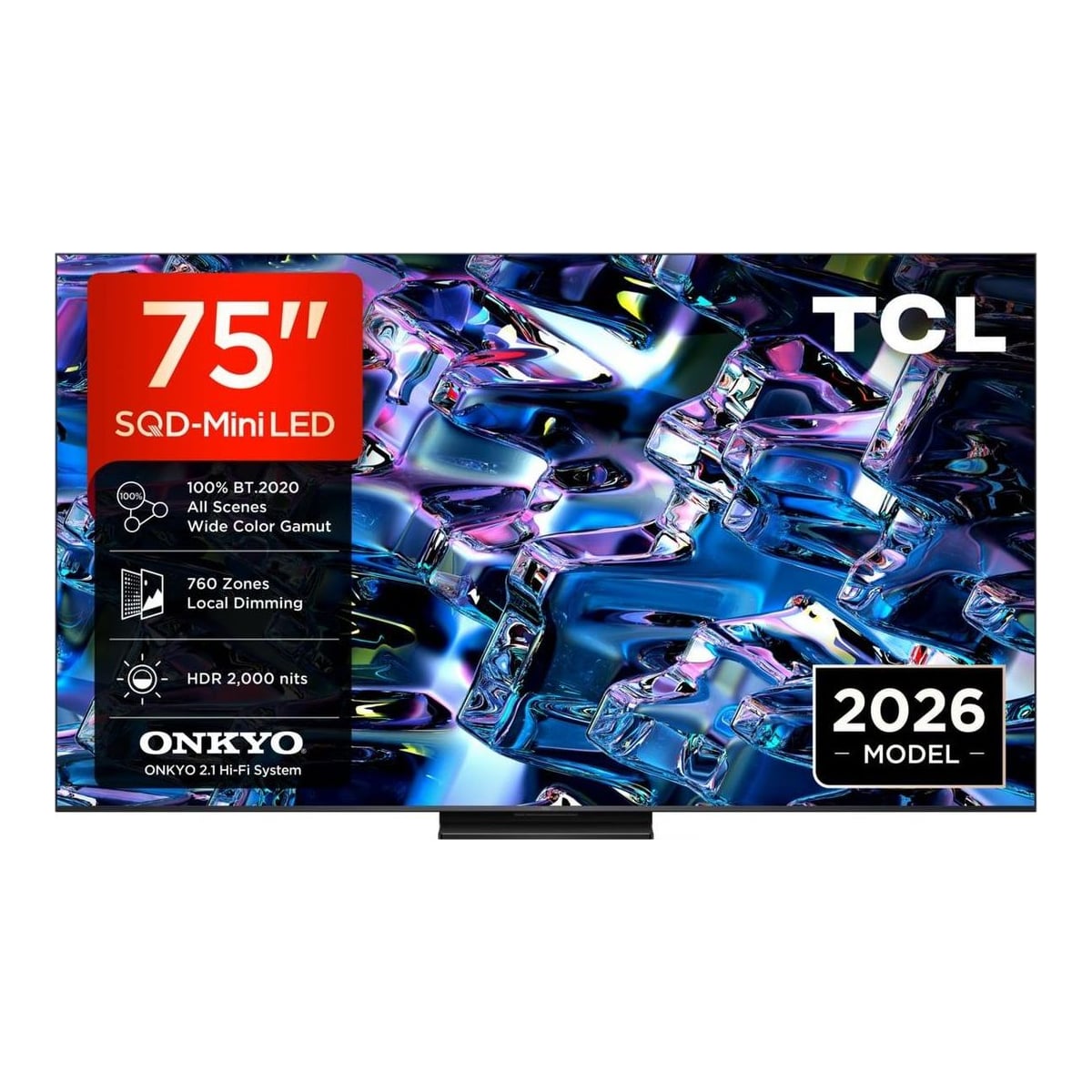Televizor TCL SQD-MiniLED 75MSQLED80L, 189 cm, Smart Google TV, 4K, Onkyo (Model 2026)