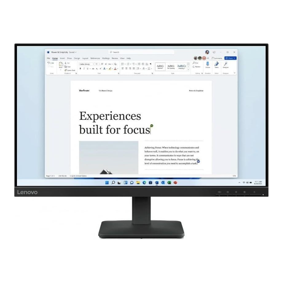 Lenovo L24-4e 23.8" Flat FHD IPS 100Hz