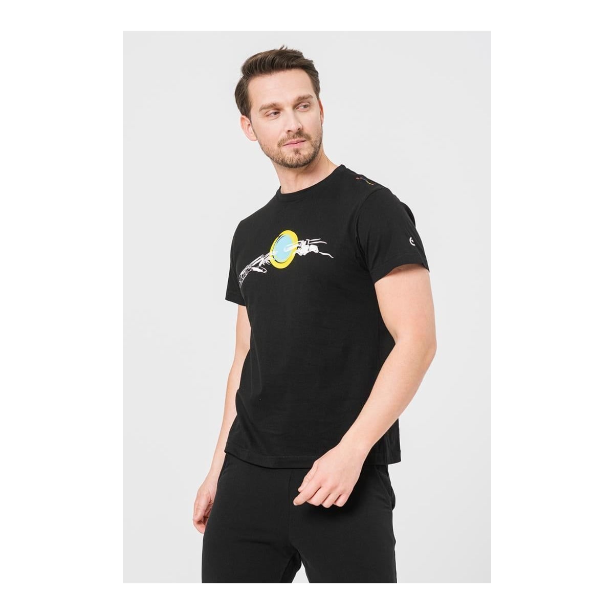 PEGAS Tricou Casual Mana Bicicleta Barbati Bla
