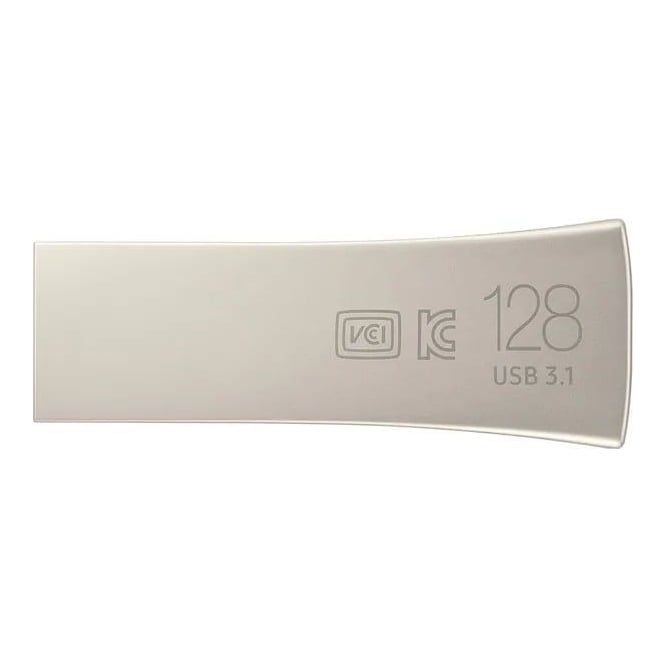 Memorie USB Flash Drive Samsung 128GB BAR Plus, USB 3.1 Gen1, Champaign Silver