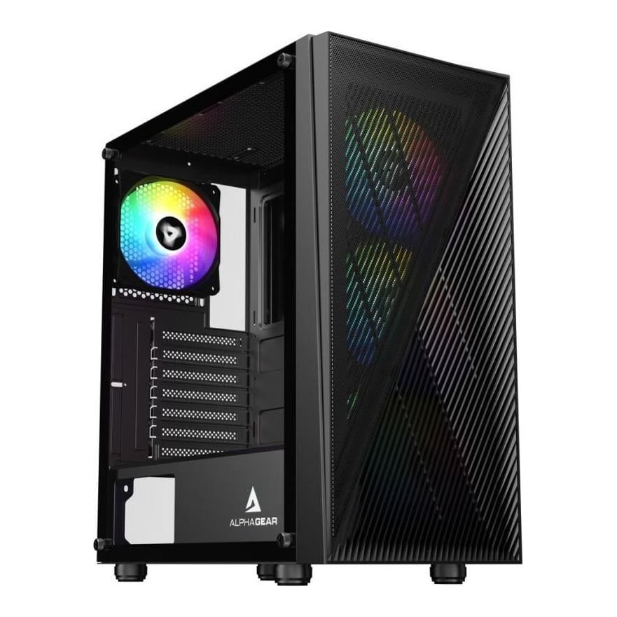 Carcasa ALPHAGEAR Shifter RGB, RGB, Mid Tower, Black
