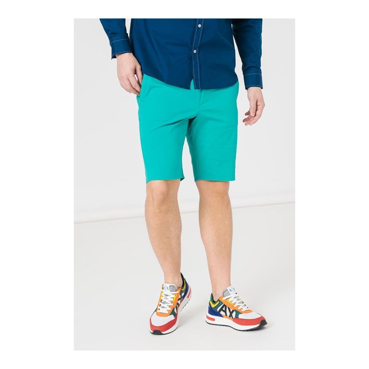 PEGAS Pantaloni Scurt Casual Barbati Green Xxl