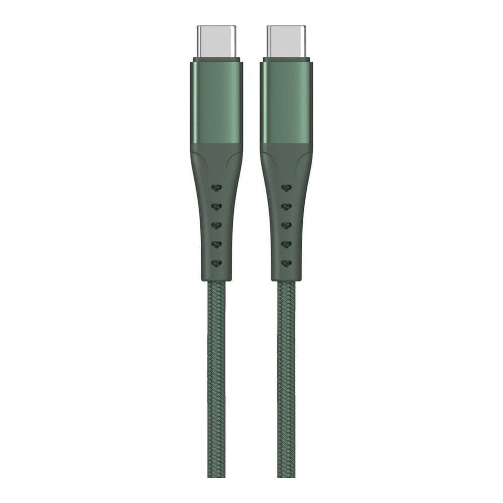 LEMONTTI Cablu Lemontti Bending Aluminum Type-C la Type-C, Fast Charge, PD 60W, lungime 2m, Verde