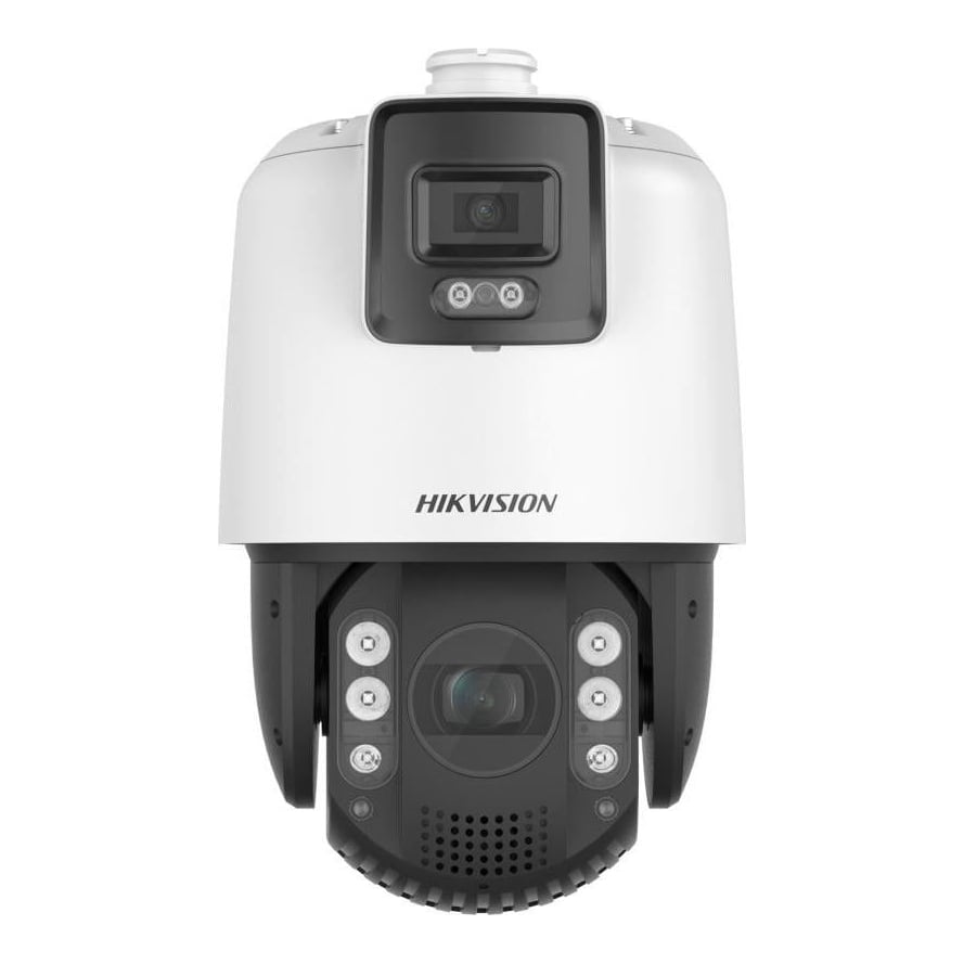 Camera de supraveghere IP Speed Dome 4MP Hikvision DS-2SE7C432MW- AEB(14F1)(P3), lentila fixa bullet: 4mm, lentila varifocala PTZ: 5.9 to 188.8 mm, 32 × optical, [Bullet channel]: 0.0005 Lux @ (F1.0, AGC ON), 0 Lux cu lumina alba: 30m; [PTZ channel]: Color: 0.005 Lux @ (F1.5, AGC ON), B/W: 0.001
