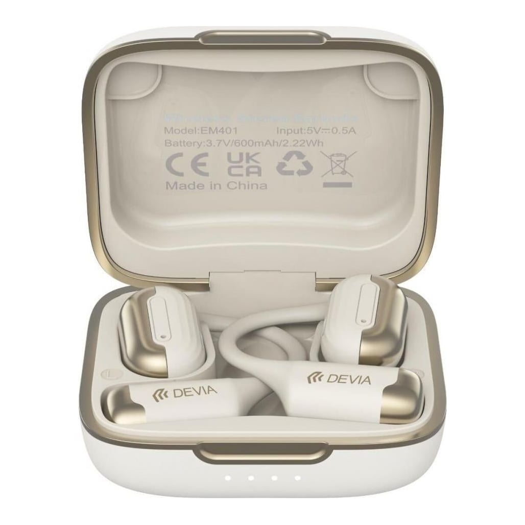 Casti Open-ear Devia OWS Pro1, Wireless, Bej