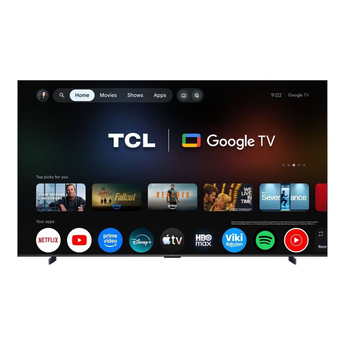 Televizor TCL SQD-MiniLED 98MSQLED80L, 248 cm, Smart Google TV, 4K, Onkyo (Model 2026)