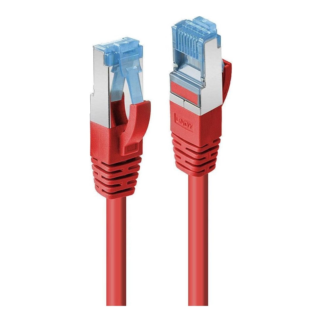 Cablu Lindy 1m Cat.6A S/FTP LSZH, Red