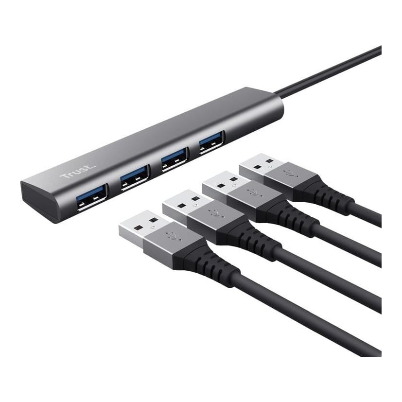 USB Hub Trust Halyx 4xUSB 3.2, alm