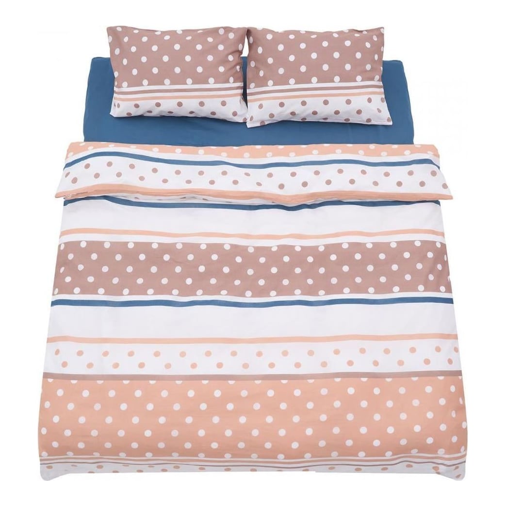 HEINNER Lenjerie dubla 100% bumbac 4 piese, Polka