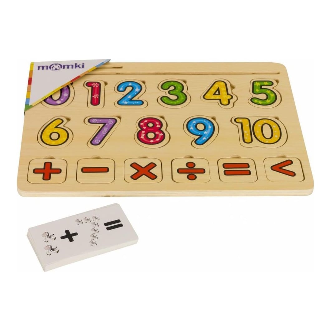 MomKi Puzzle Mozaic Din Lemn-învățăm Să Numărăm